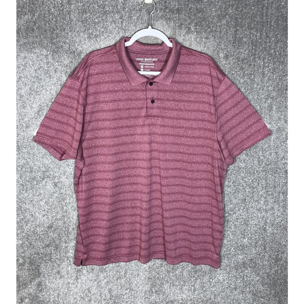 John Bartlett Consensus Performance Polo Shirt Me… - image 1